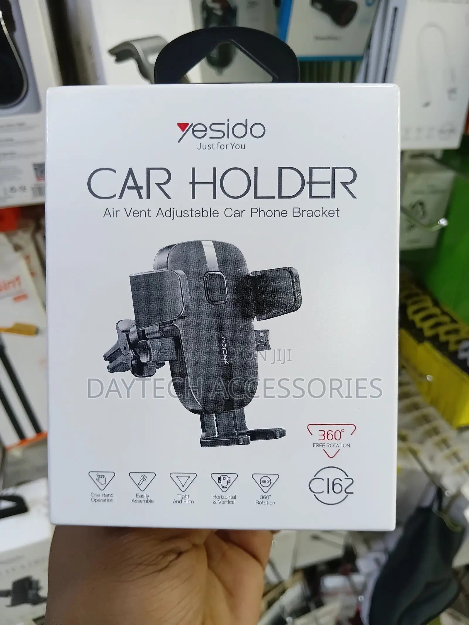 The Yesido C162 Air Vent Adjustable Car Phone Holder.