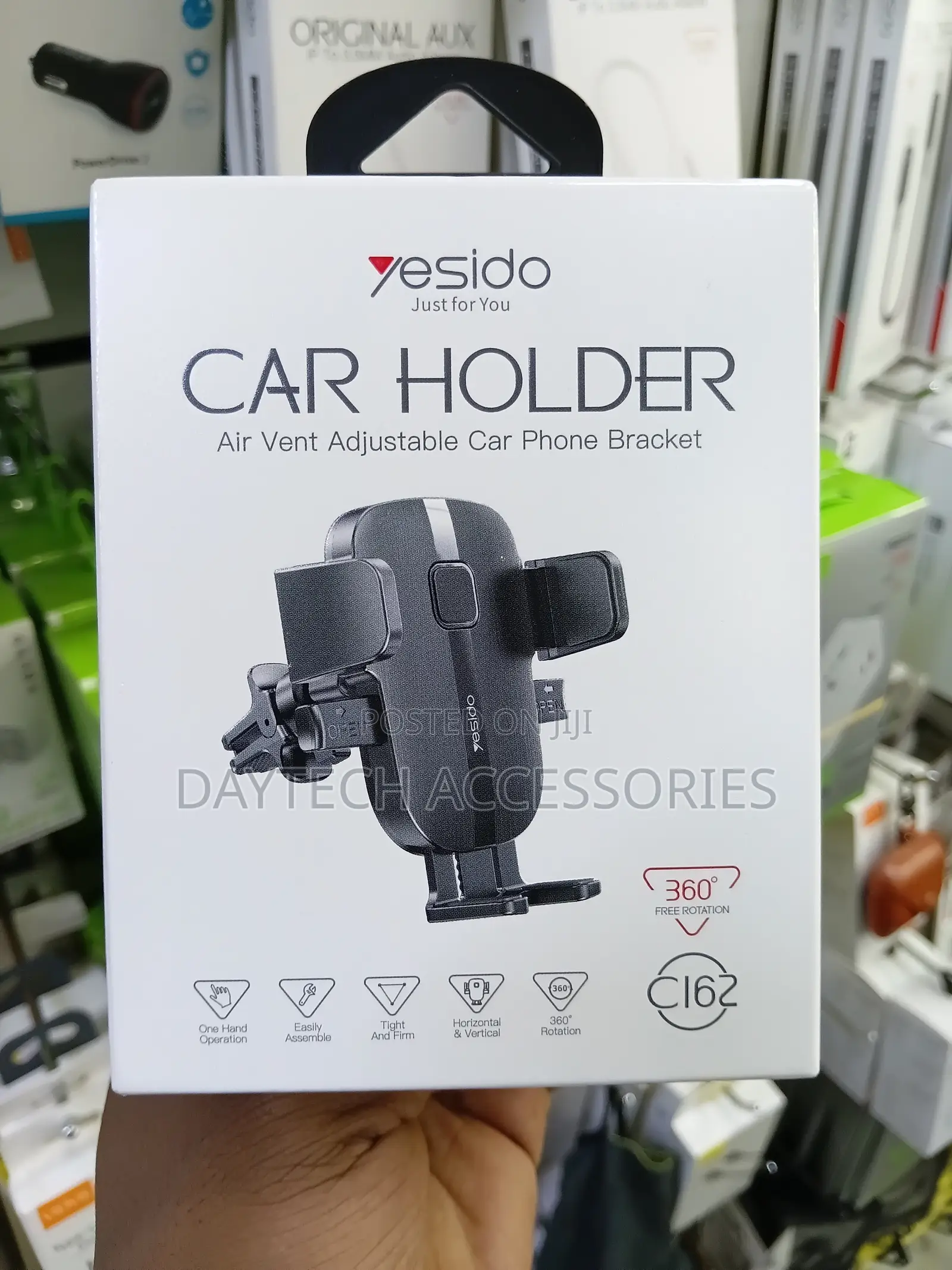 The Yesido C162 Air Vent Adjustable Car Phone Holder.