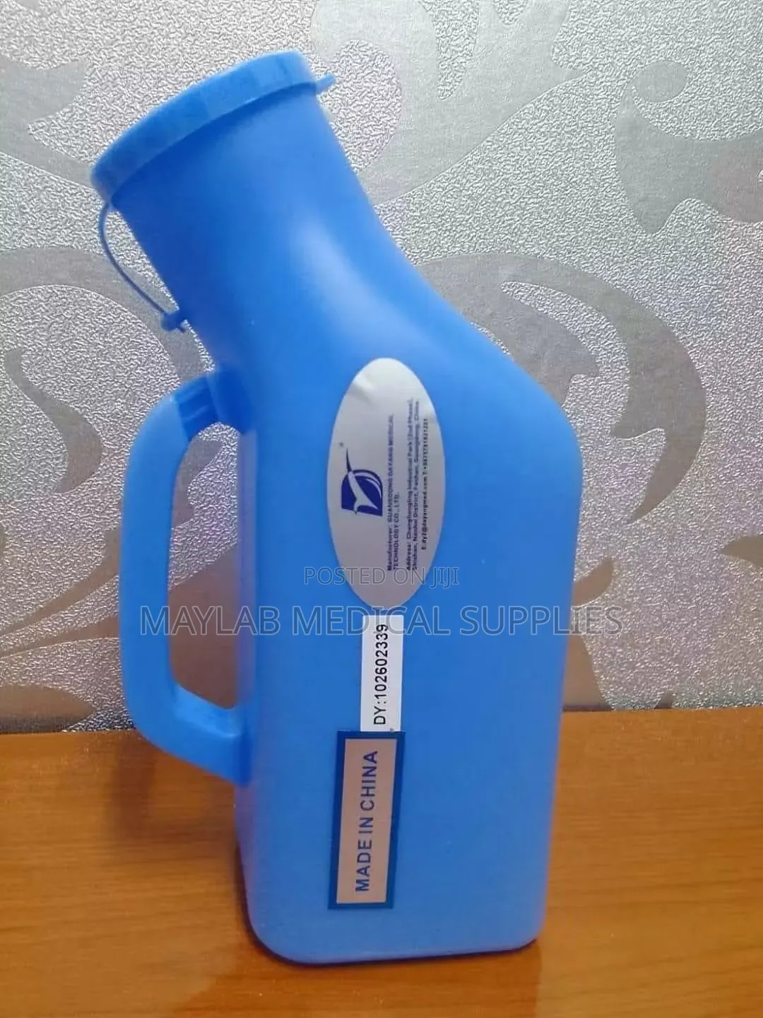 Male Plastic Urinal | Reusable Bedside Urine Collection Bottle for Men