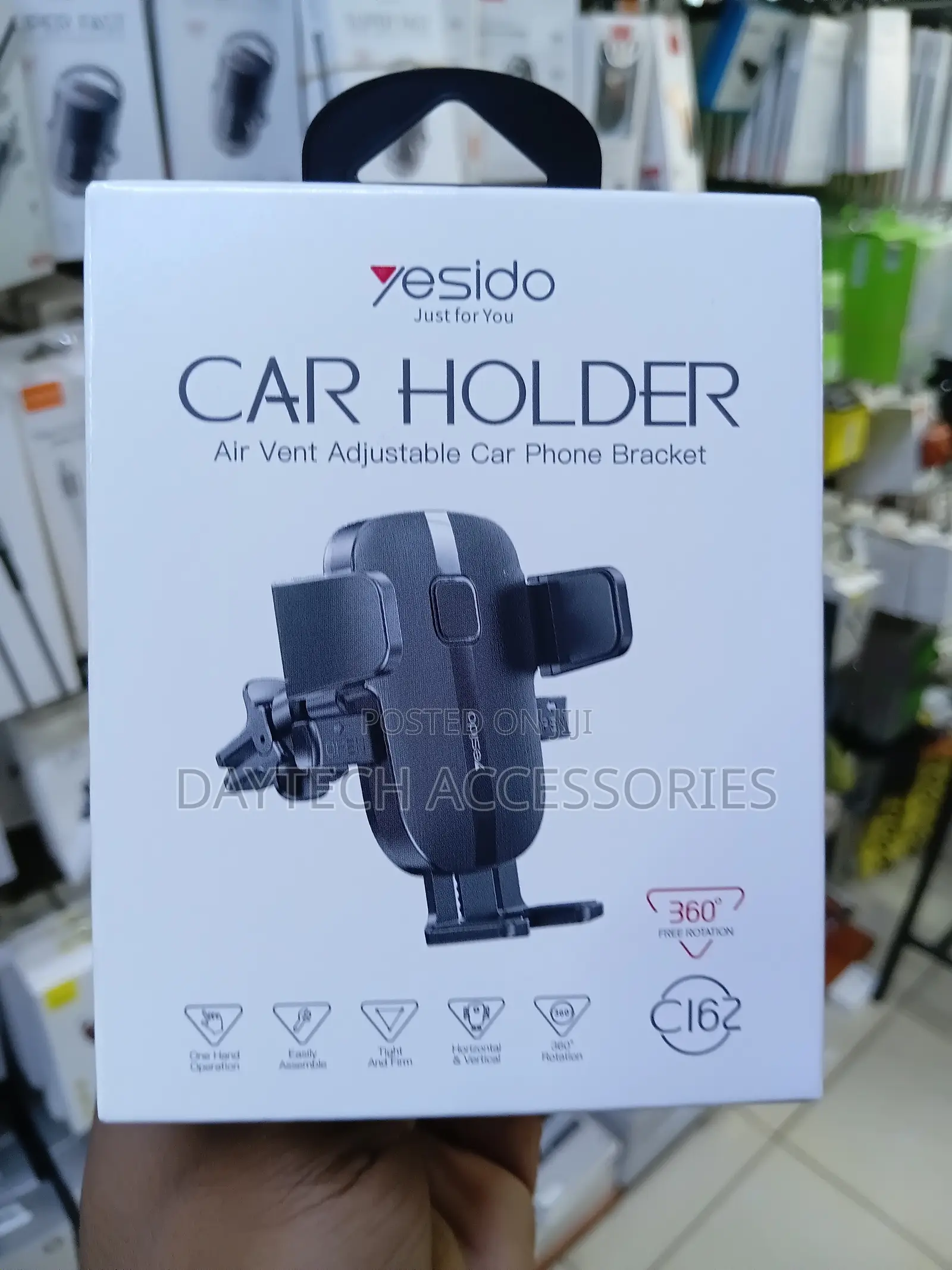 Yesido C162 Car Holder Air Vent Phone Bracket 360-Degree Rotation