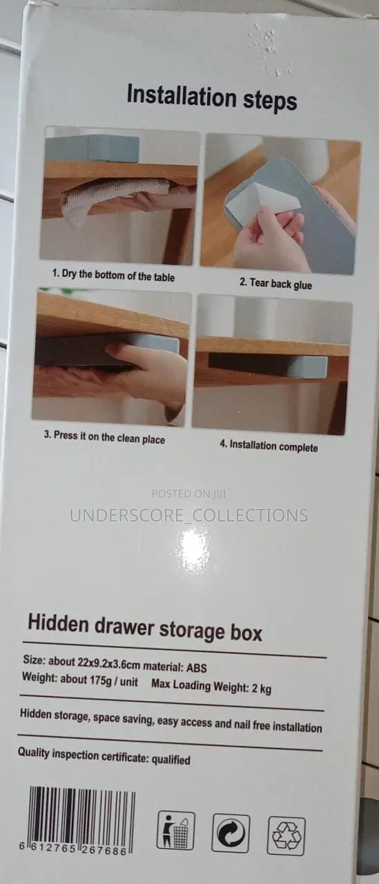 *Hidden Drawer Storage Box