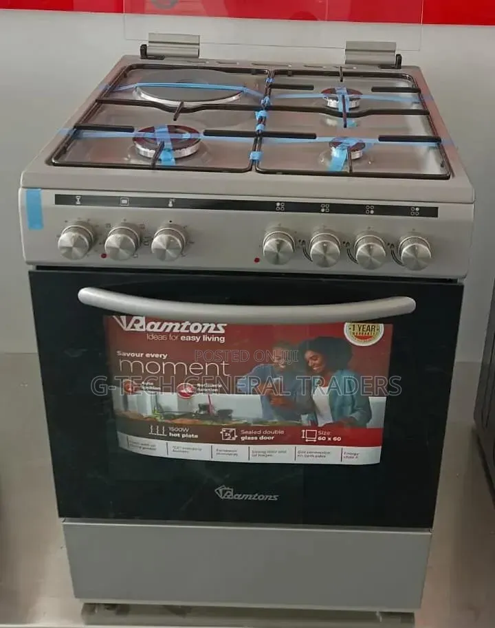 Ramtons 3G+1E 60x60 Silver Cooker Rc/806