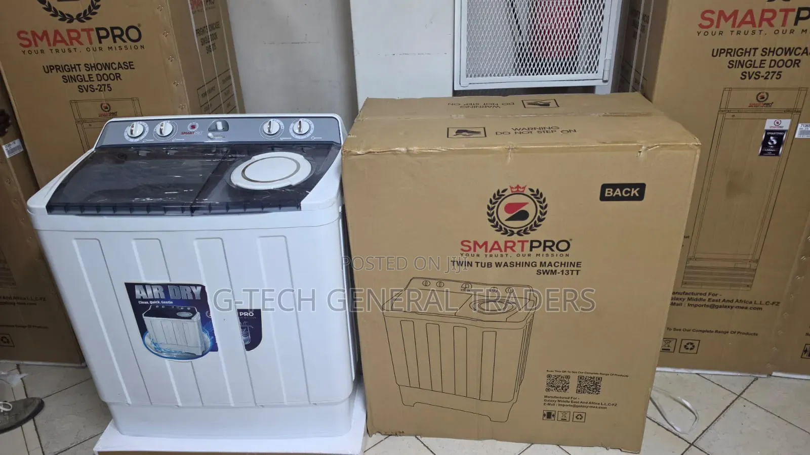 Smartpro 13kg Twin Tub Wash and Spin Top Loader Washing Machine