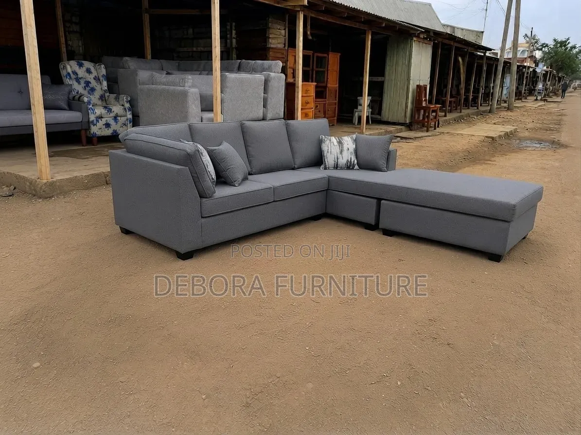 Brand New Modern L-Shaped Sectional Sofa With Chaise - Grey