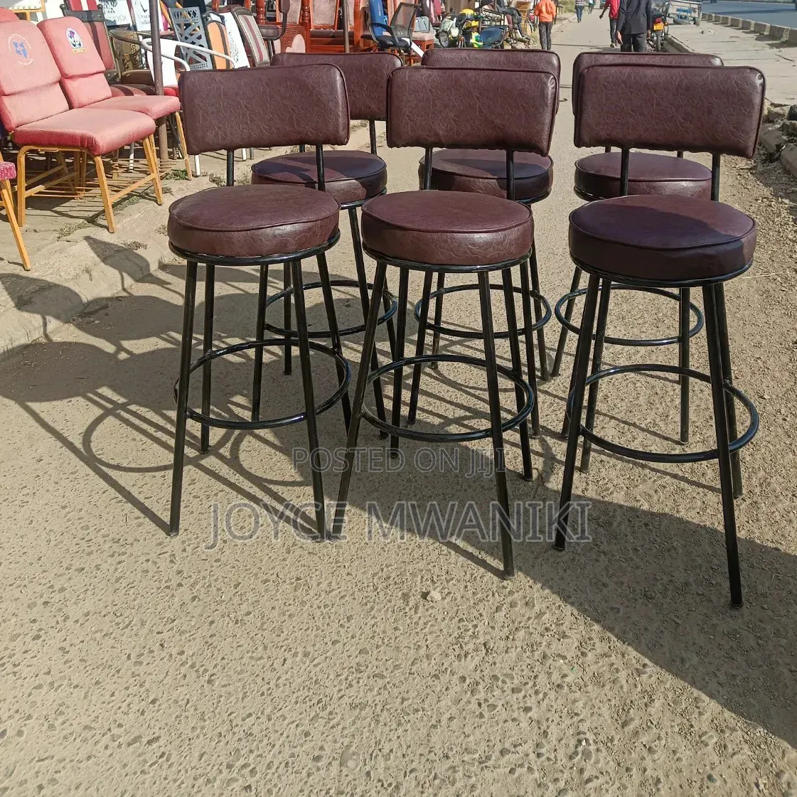Brown Counter Stools or Bar Stools