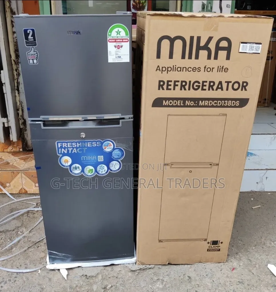 Mika 138L Double Door Refrigerator (Model MRDCD138DS