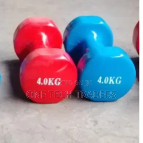 4KG Neoprene Dumbbells Pair – Non-Slip Fitness Workout Weights