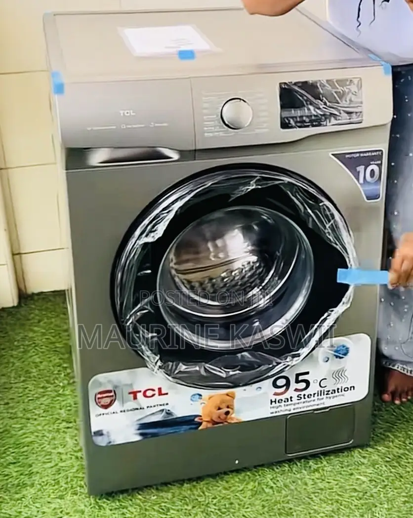TCL 12kg Wash Spin Front Load -P612flg Full Automatic New Machine