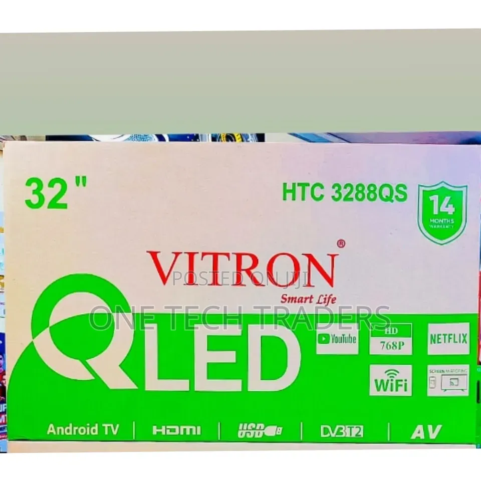 32 Inches Vitron Smart TV Qled, No Bluetooth
