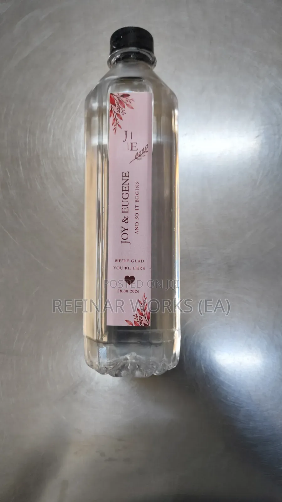 Wedding Branded Water Bottles Customized With Names
