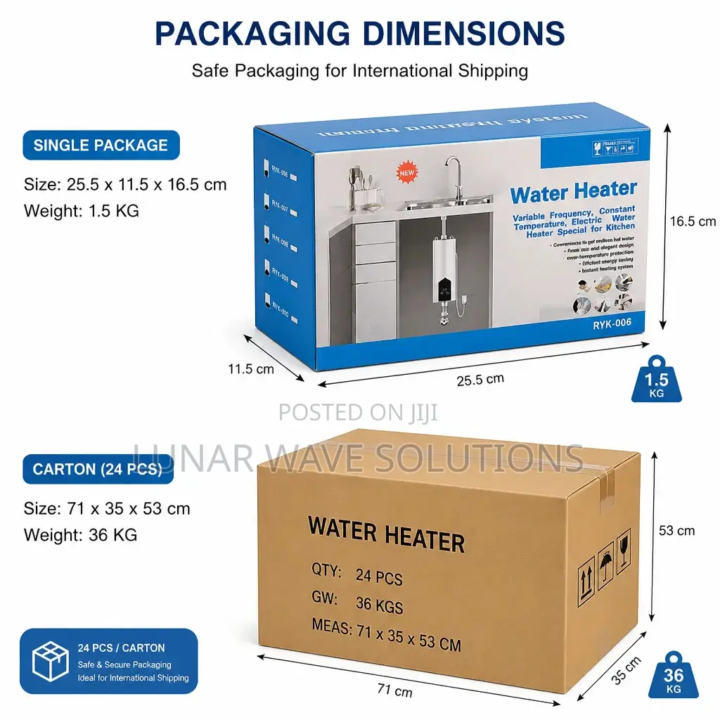 Undersink Instant Water Heater for Kitchen and Bathroom