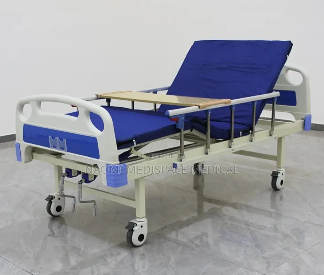 Quality Homecare Double Crank Bed Complete With Matress, Feeding Table