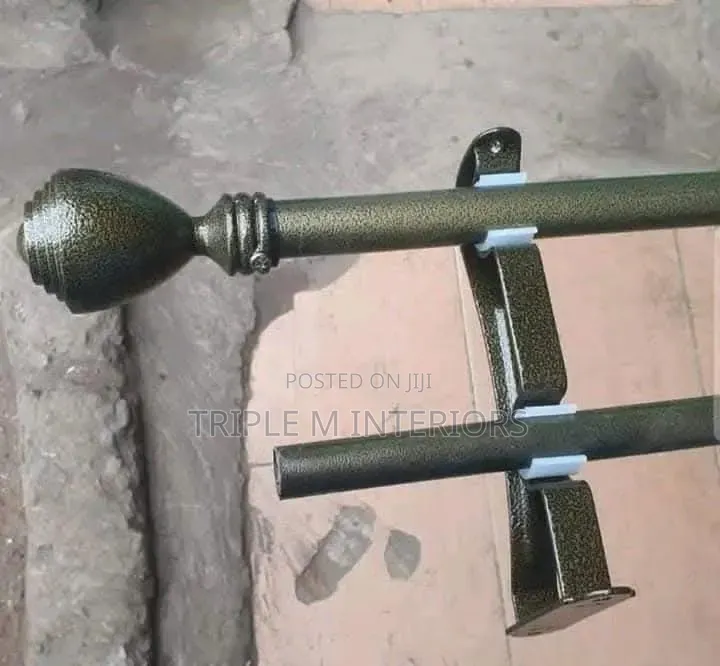 Juakali Window Rod's -Easy to Fix, Powder Coated, Antique Heavy Rods