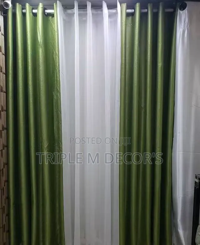Modern Ring Top Living Room Curtains
