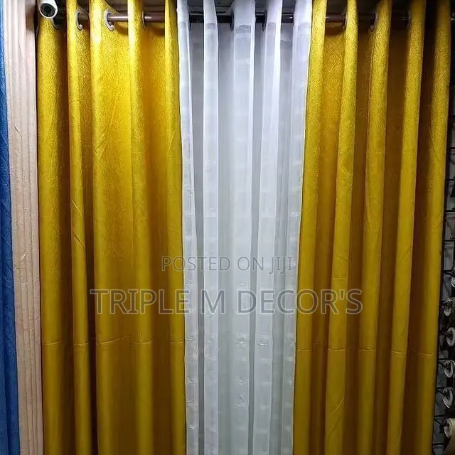 Floor-Length Luxury Living Room Curtains