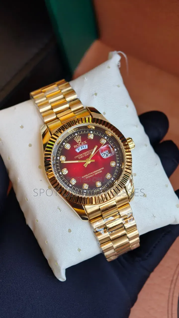 Affordable Rolex Gents Watch. Gold/Silver/Black/Blue.