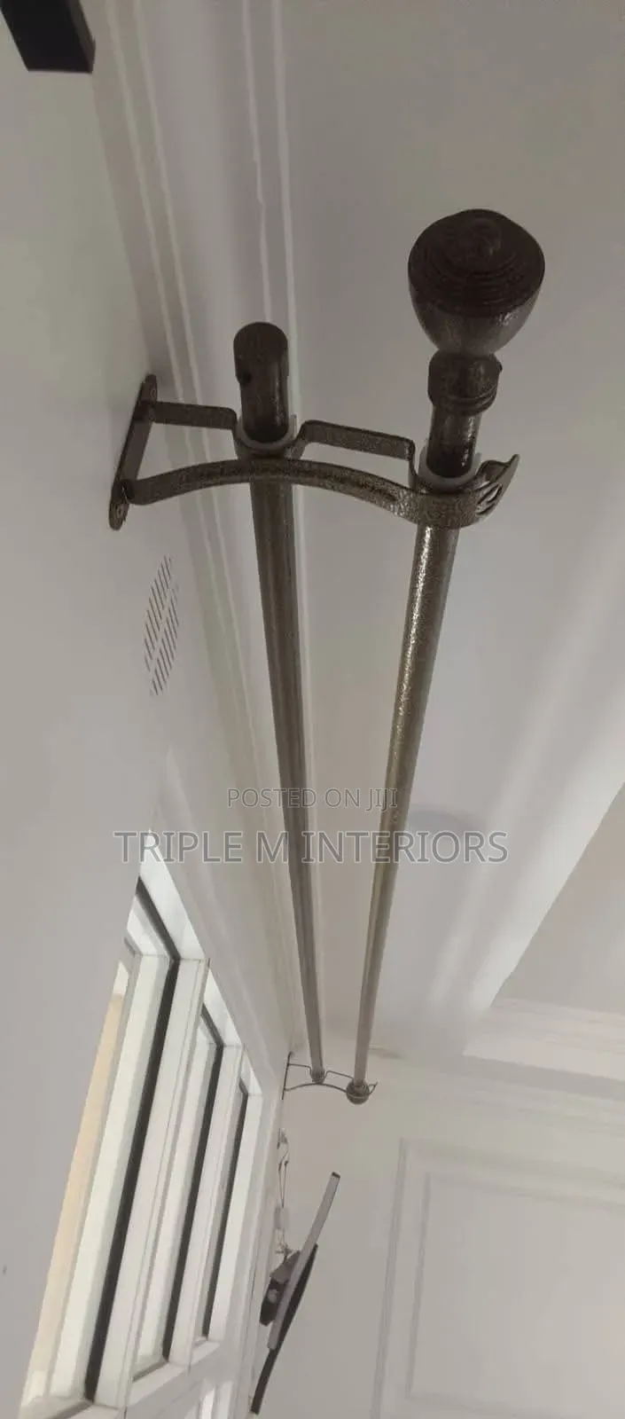 Premium Juakali Curtain Rods -Heavy Gauge Curtain Holders