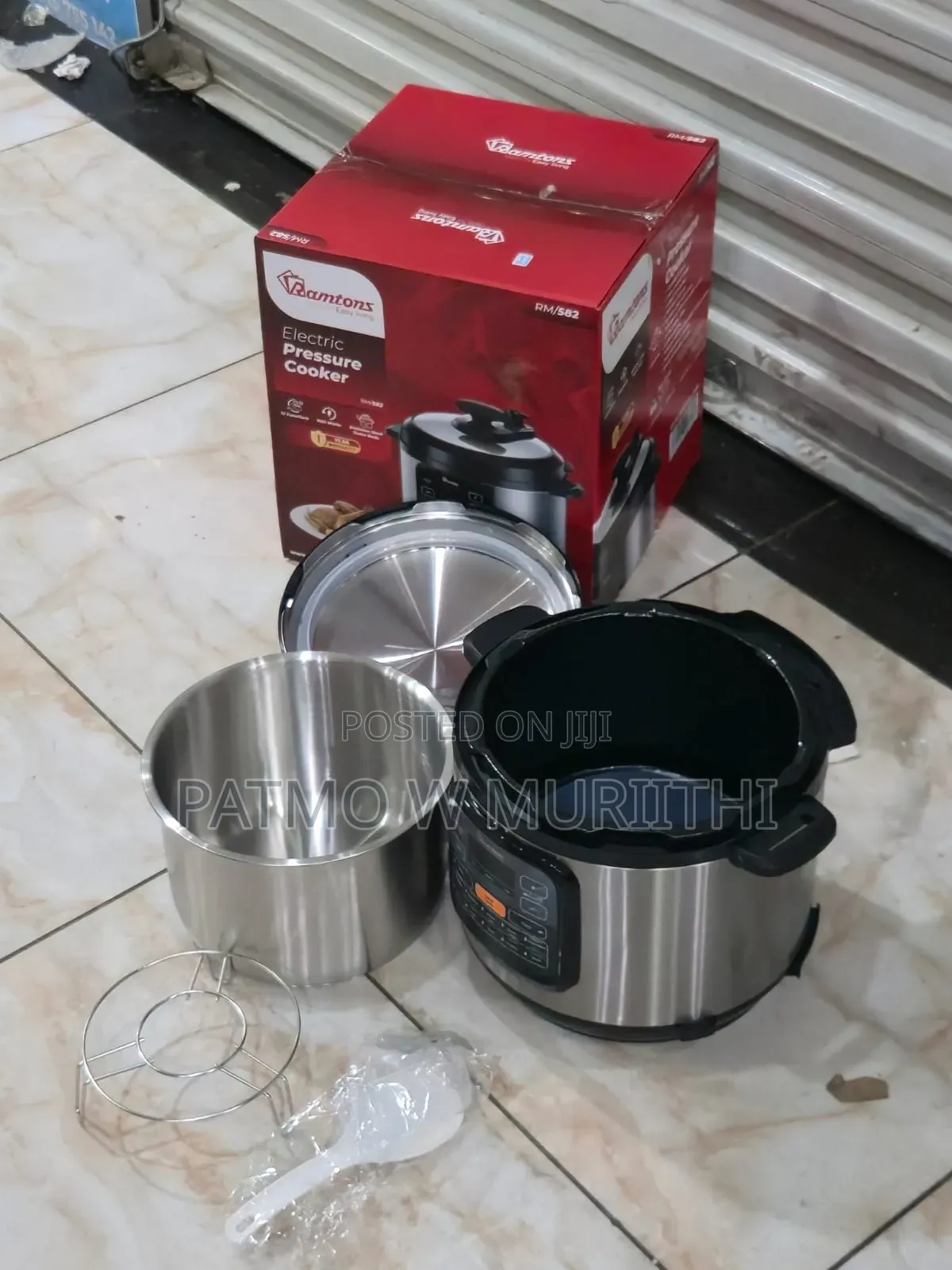 Ramtons Electric Pressure Cooker 6L RM/589 With Stainless Steel Pot