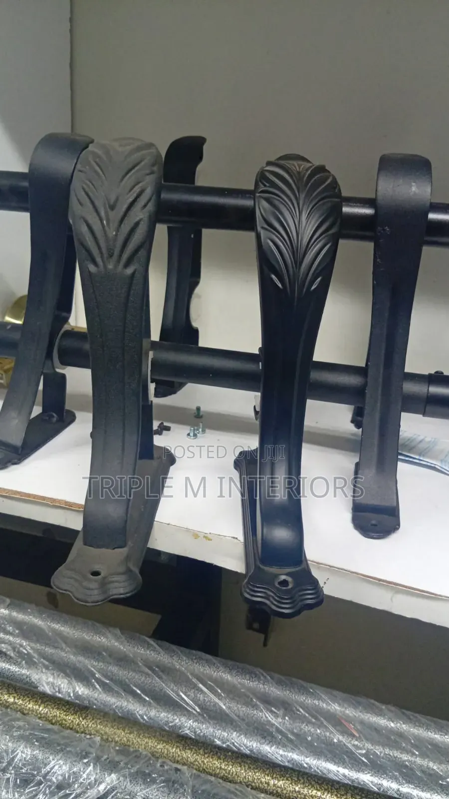 Powder Coated Antique Juakali Rod's _1nch Rods, Premium Quality