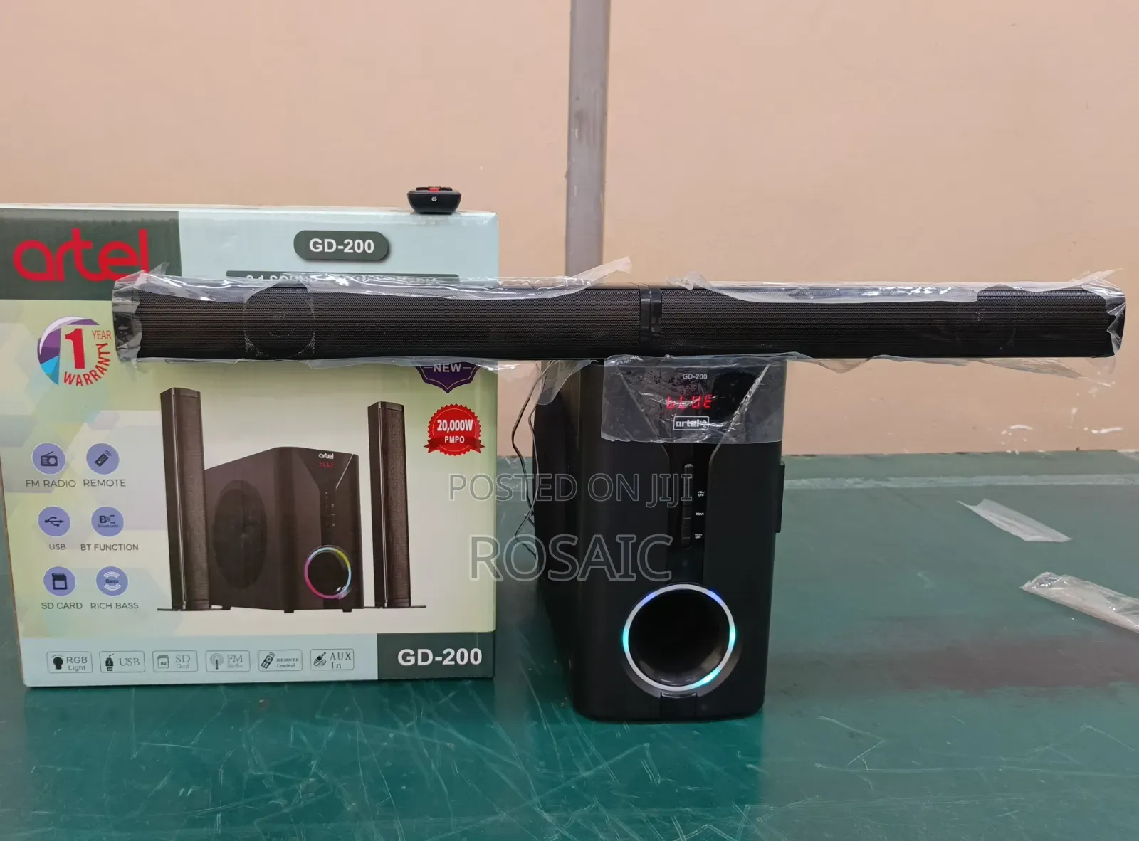 2.1ch Artel Sub Woofer System BT/USB/FM Tall Boy(model of V527)
