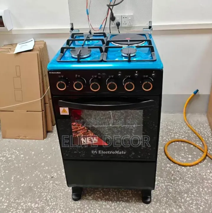 Electromate 3G+1E 50×55cm Standing Cooker – Cast Iron Grill