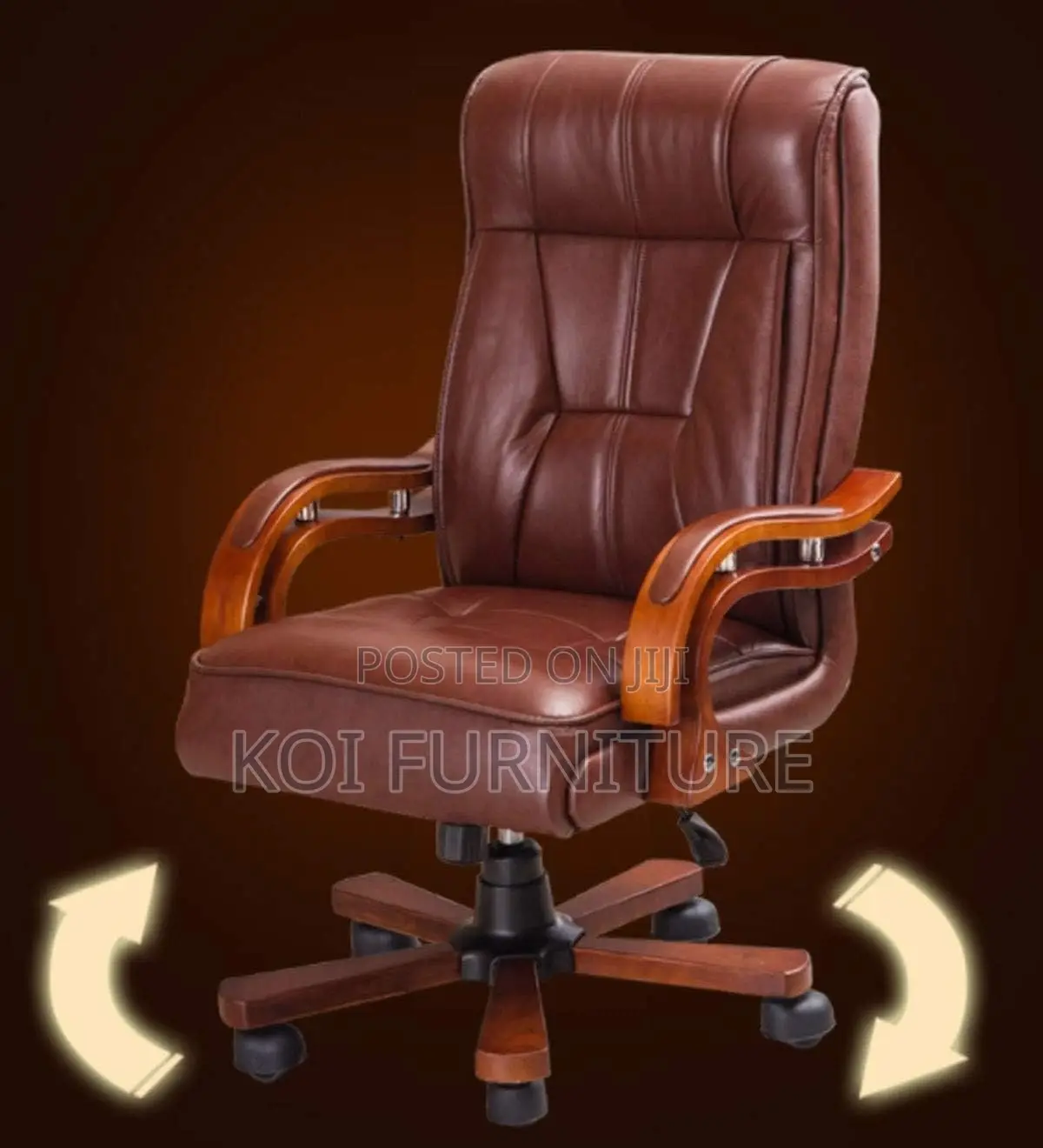 Office Chairs; Executive Modern Brown Leather Office Bliss Seats