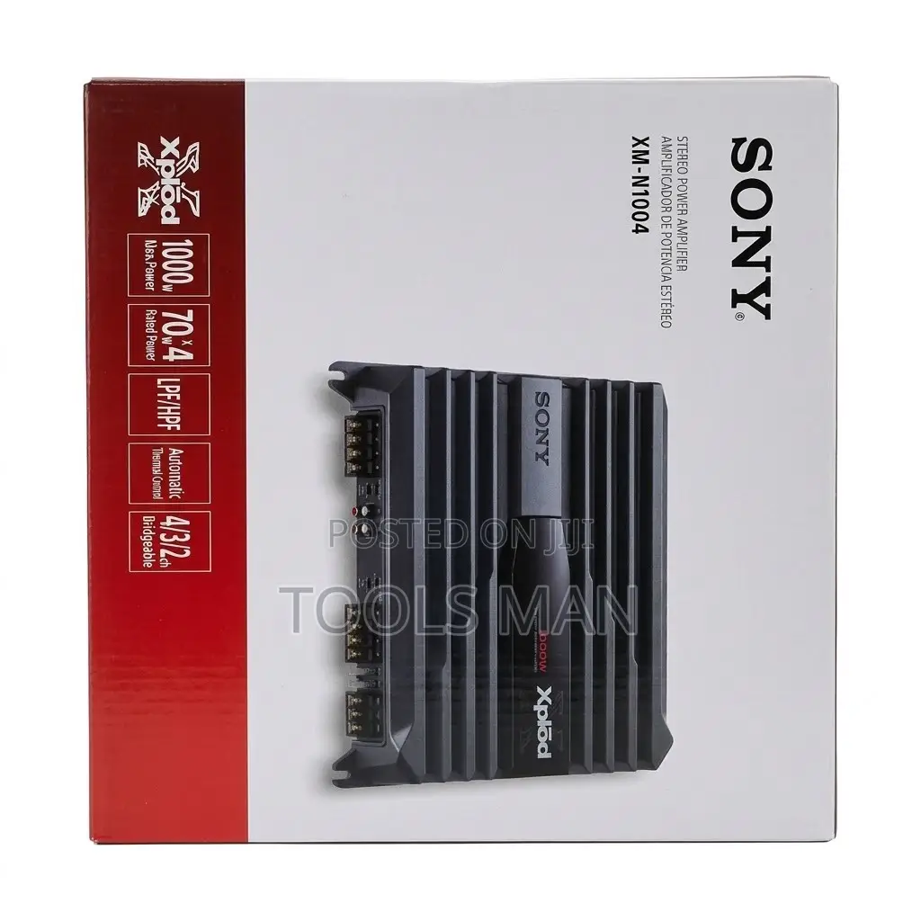 Car Amplifier Booster Sony Xplöd 1000W Bridgeable 4 Channel XM-N1004