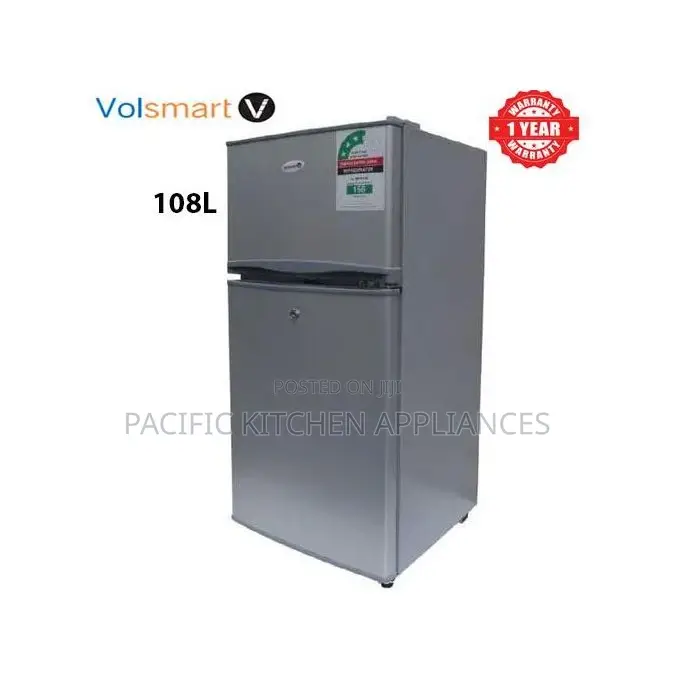 VOLSMART 108L, Double Door Fridge (1 YR WRTY)