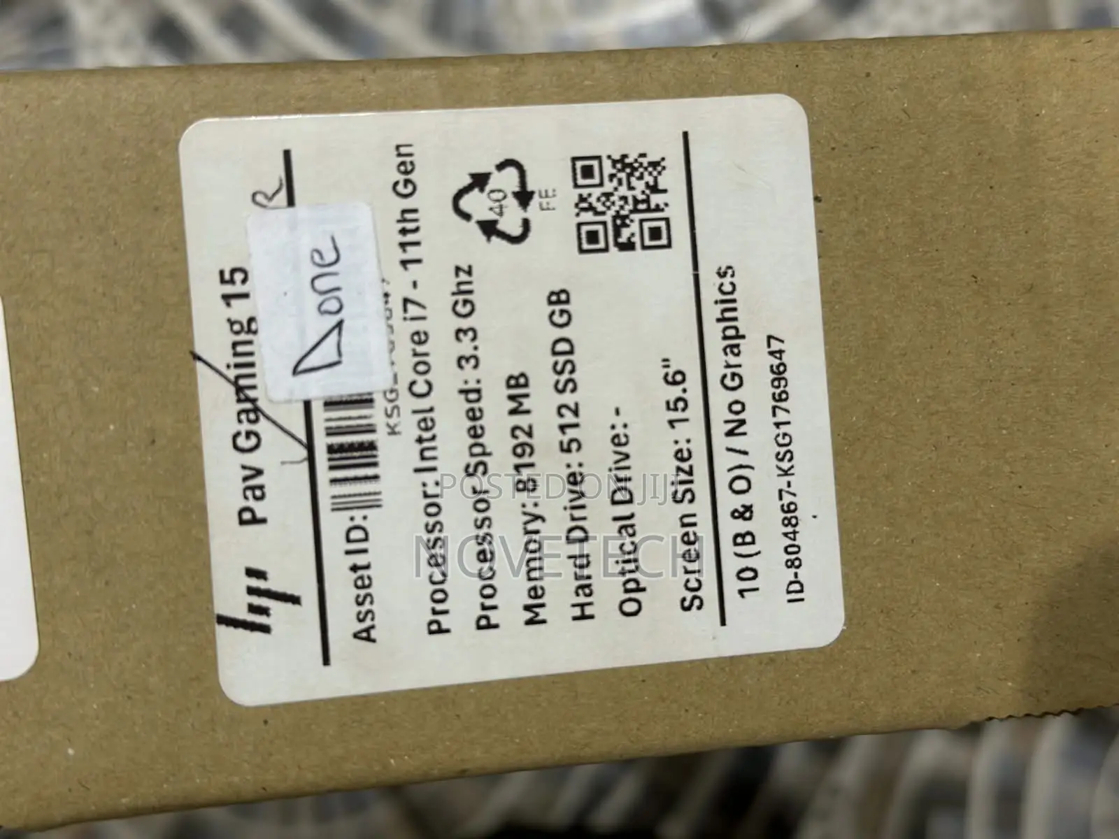 Laptop HP Pavilion 15 8GB Intel Core i7 SSD 512GB