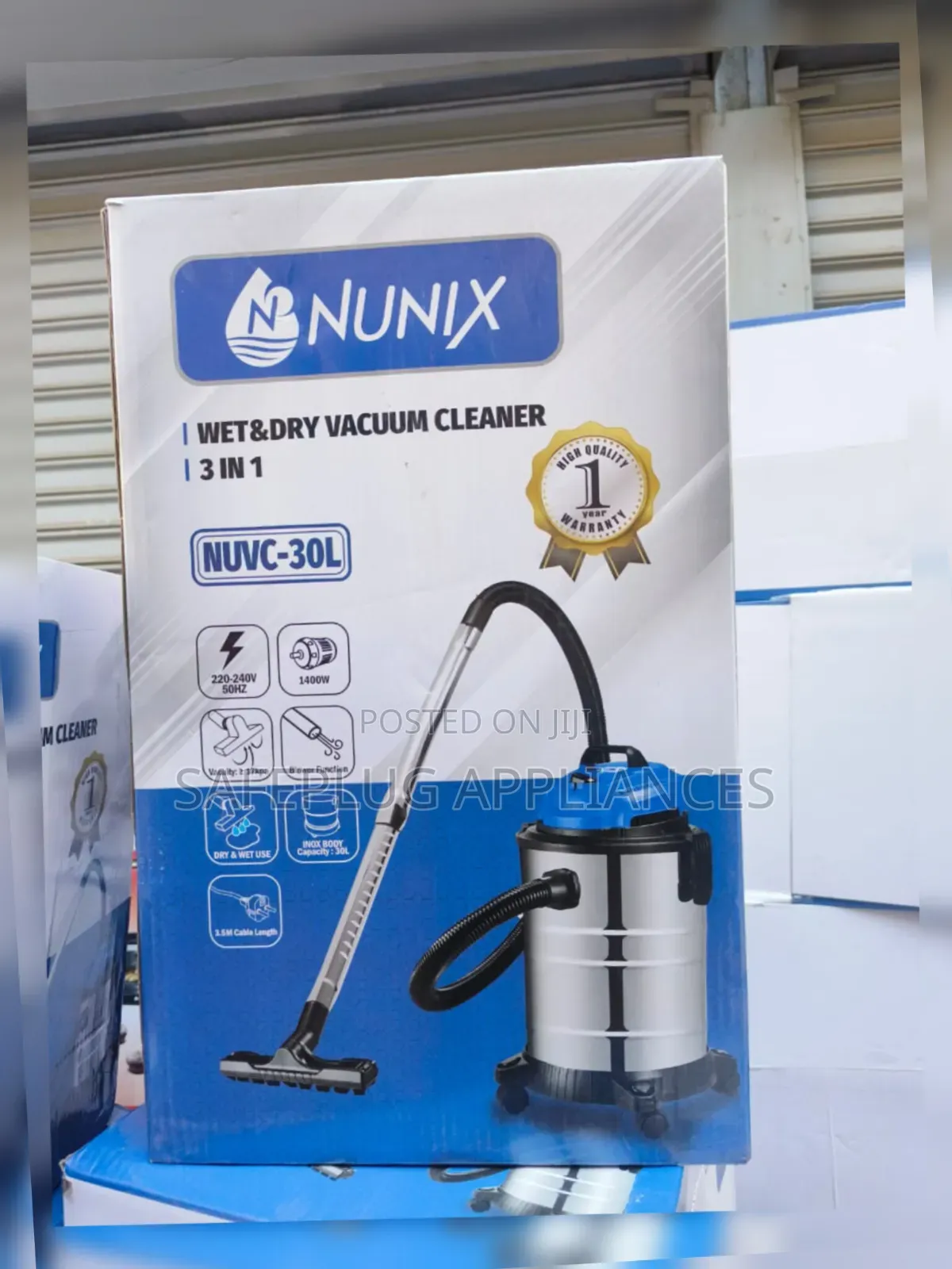30L Heavy Duty Wet Dry Vacuum Cleaner | Powerful Suction