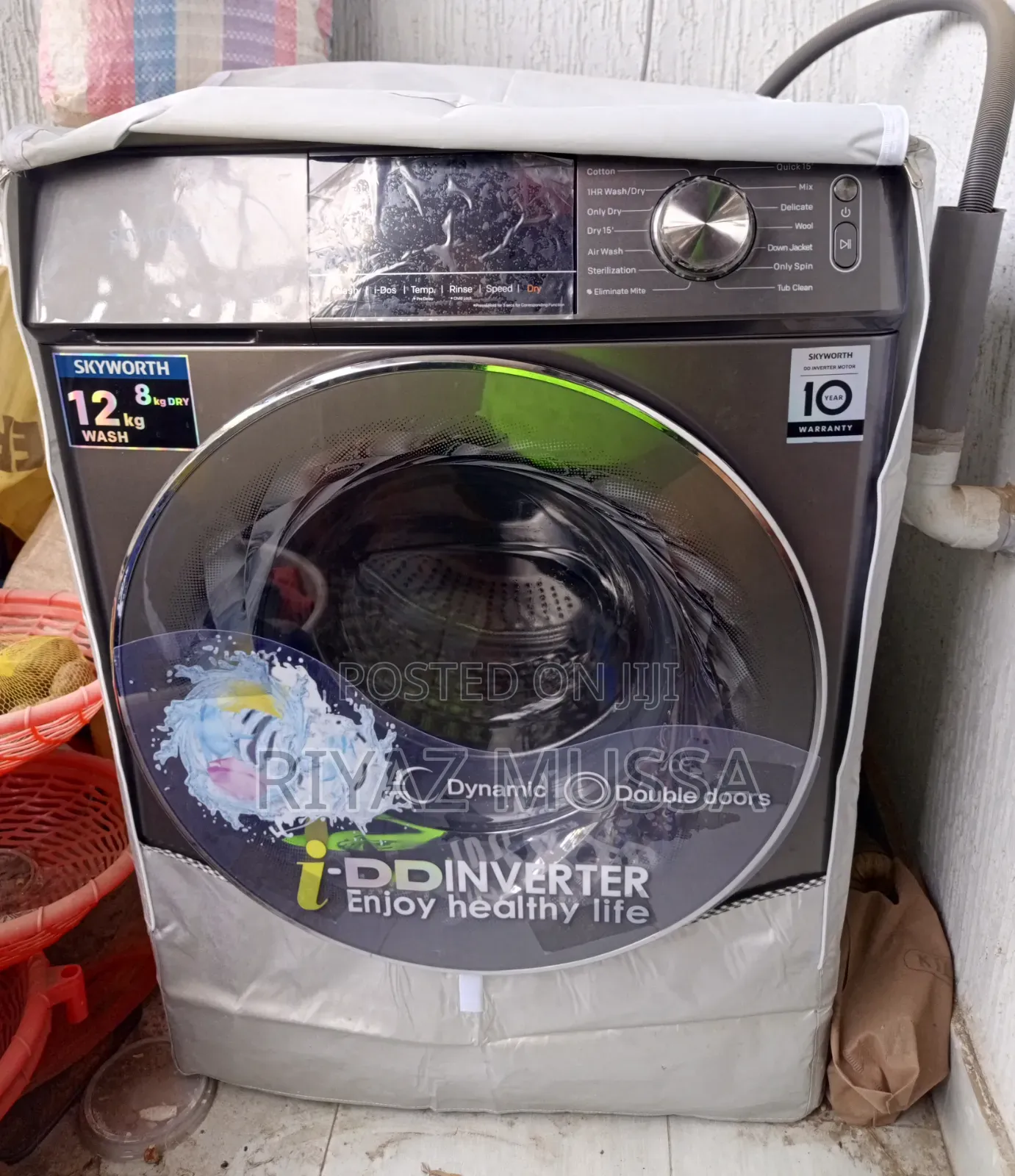 Skyworth 12kg Wash Spin and 8kg Dry Washing Machine