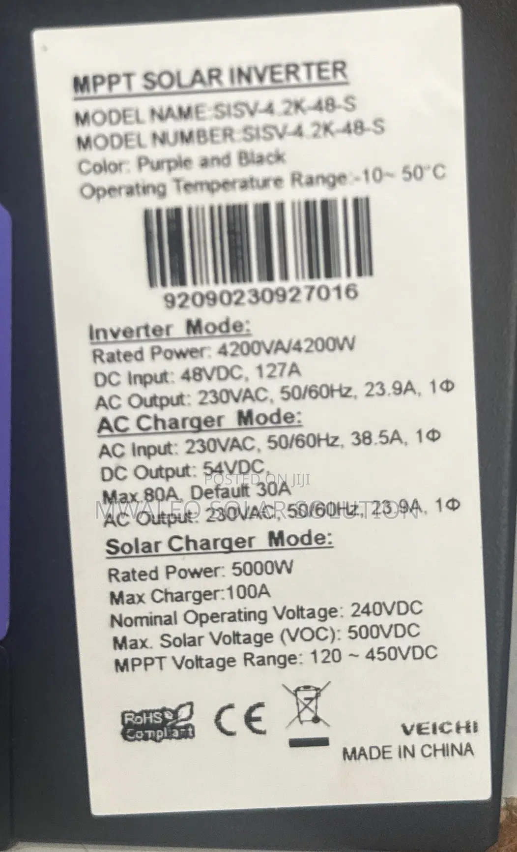 Solar Hybrid Inverter Vaichi