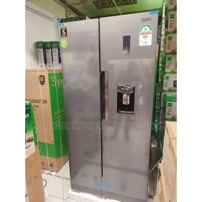 Syinix 460L No Frost Side by Side Fridge With Water Dispenser