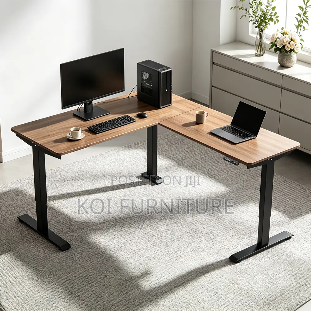 Office Desk; 1400MM Electric Triple-Motor Standing Desk