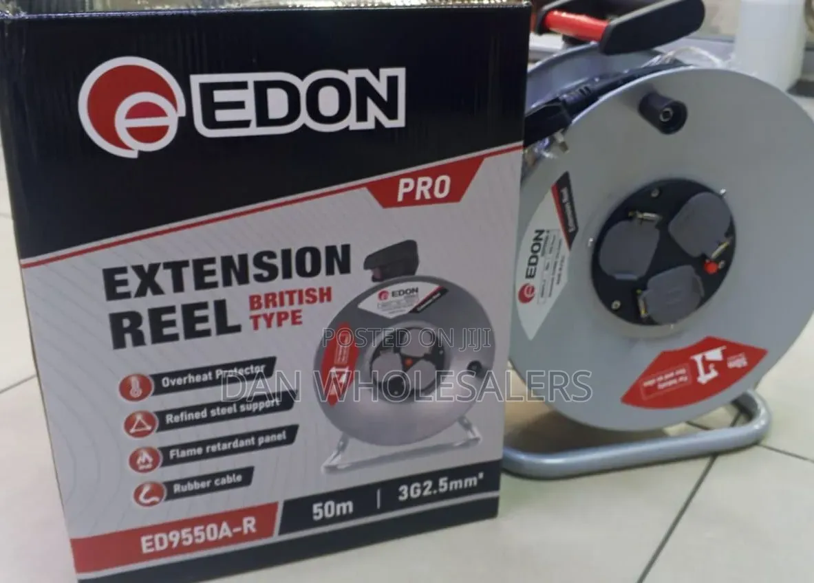 EDON Pro Extension Reel 50 Meters Flame Retardant Panel