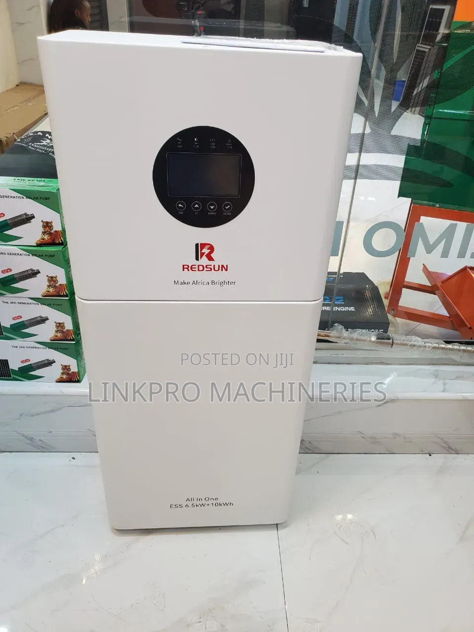 Redsun 10kwh Lithium Battery+6.5kva Hybrid Inverter Solar System
