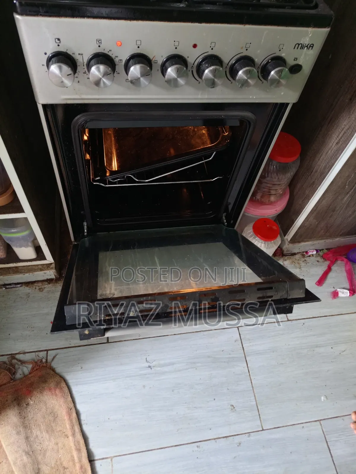 Mika Gas Cooker and Electric Oven With Chicken Rotary