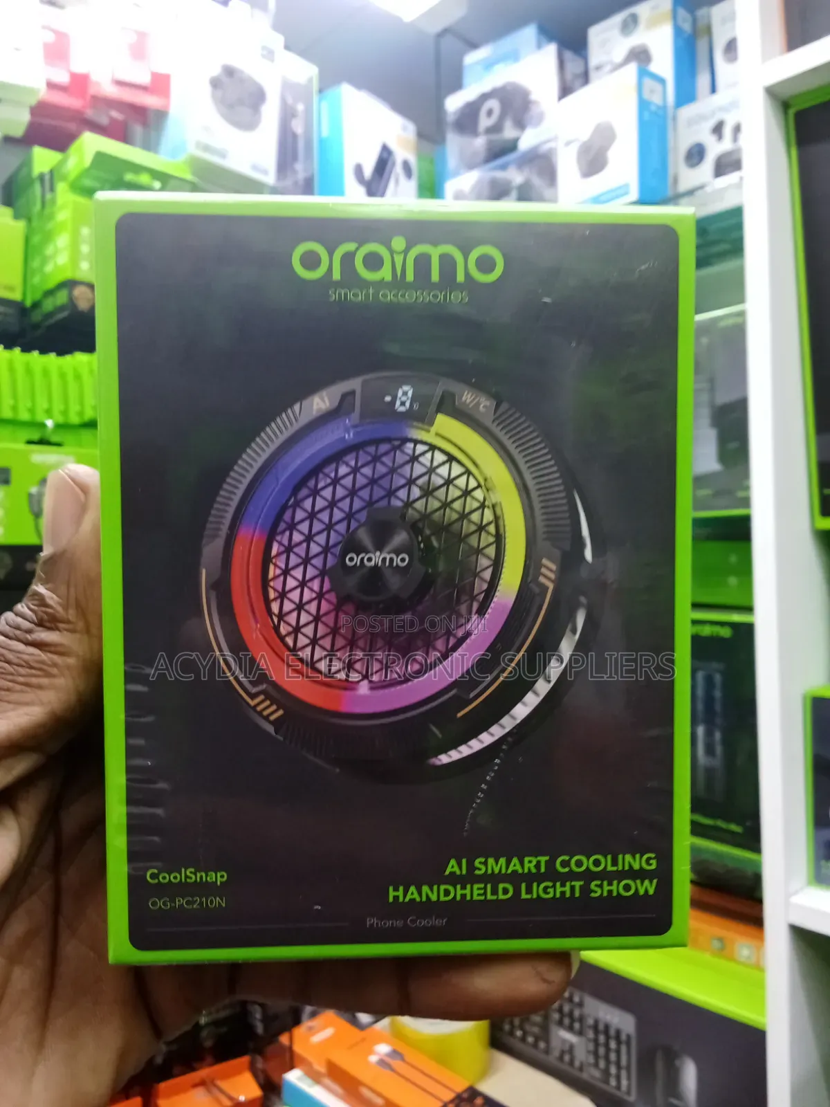 Oraimo CoolSnap Magnetic Phone Cooler – Instant Ice-Cooling for Gaming