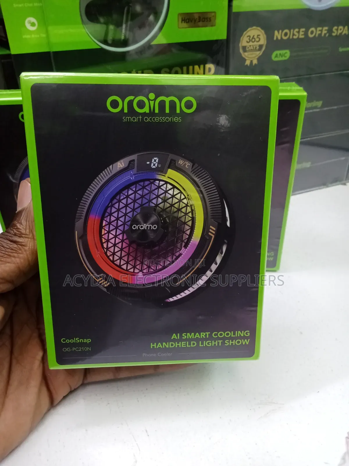 Oraimo Coolsnap AI Smart Cooling Phone Cooler Fan