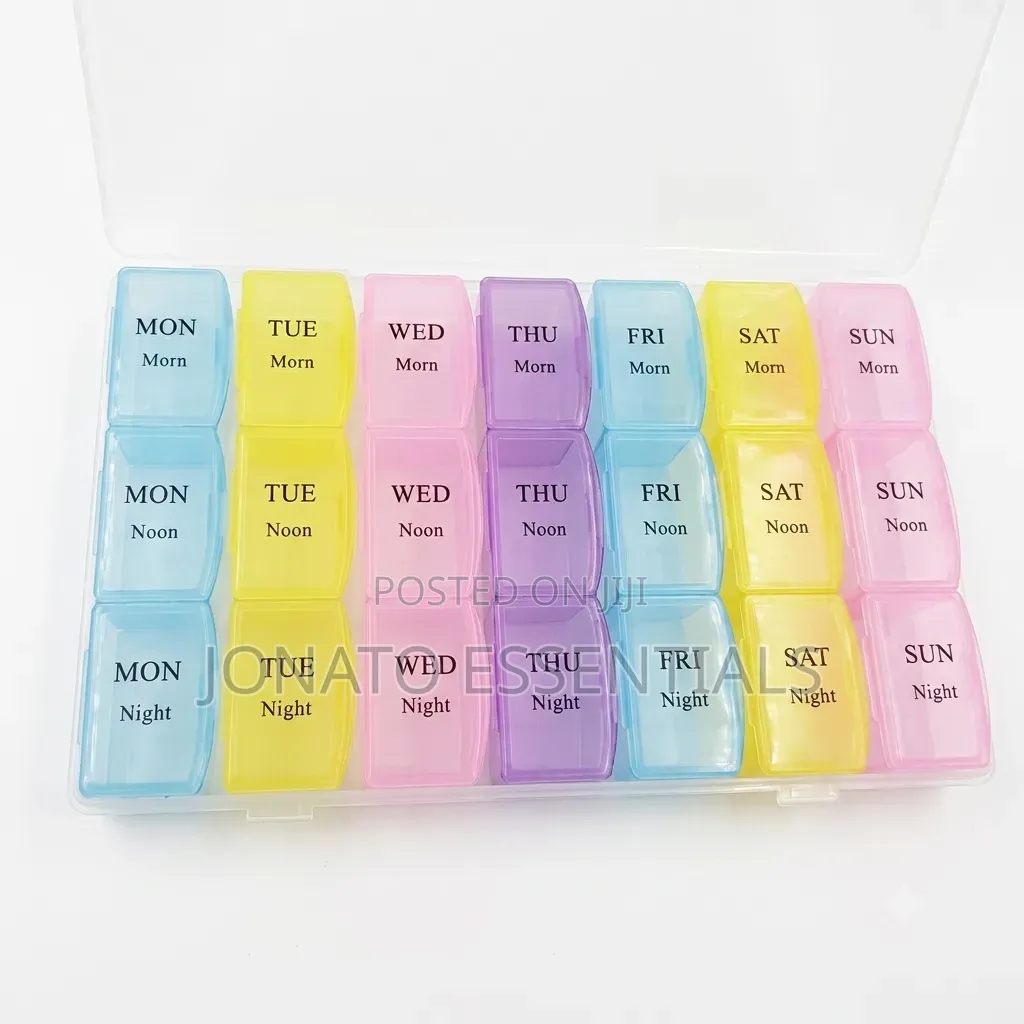 7 Day Pill Organizer Weekly Medicine Box 3 Times a Day