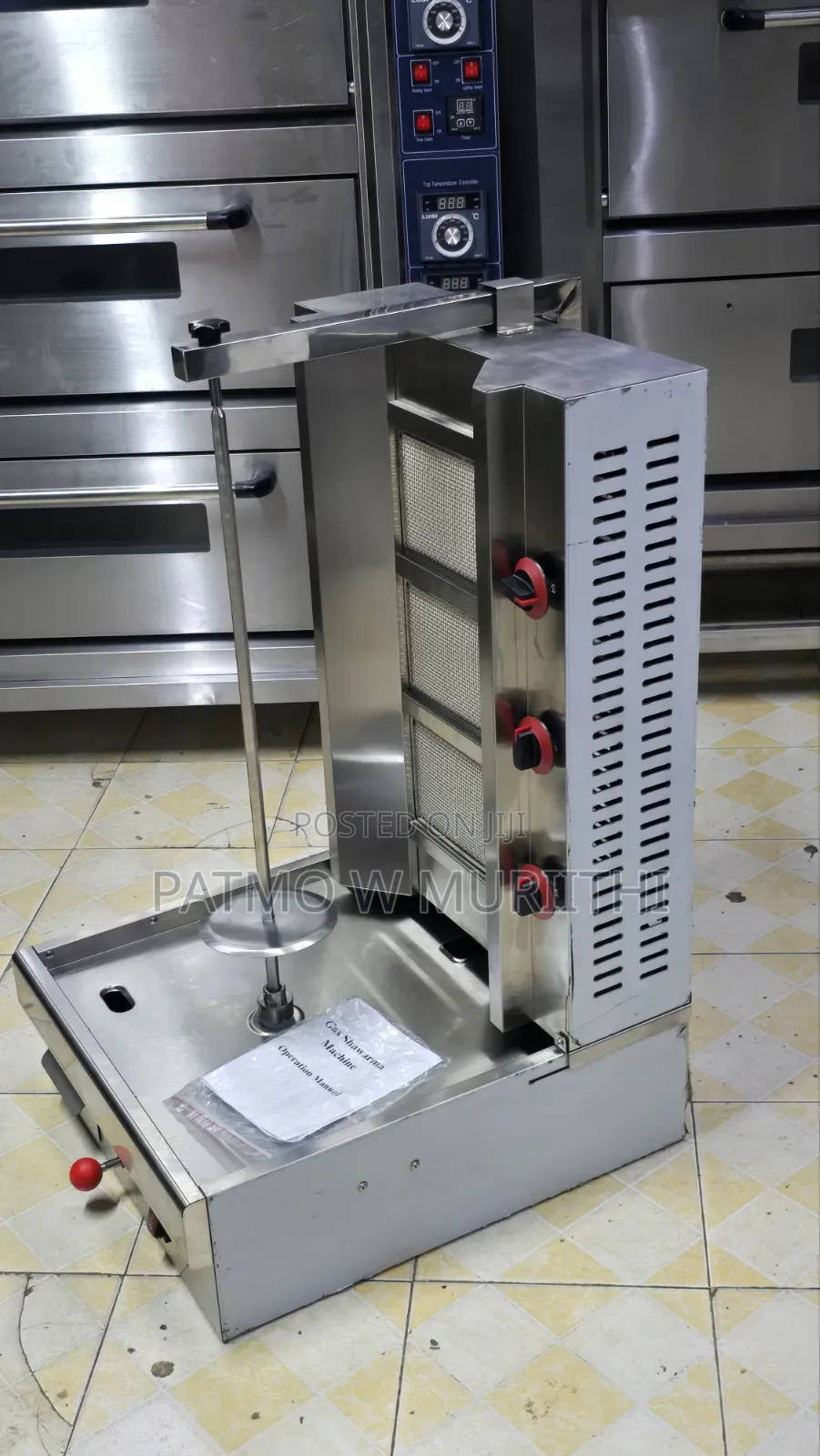 Shawarma Machine 3 Gas Burner