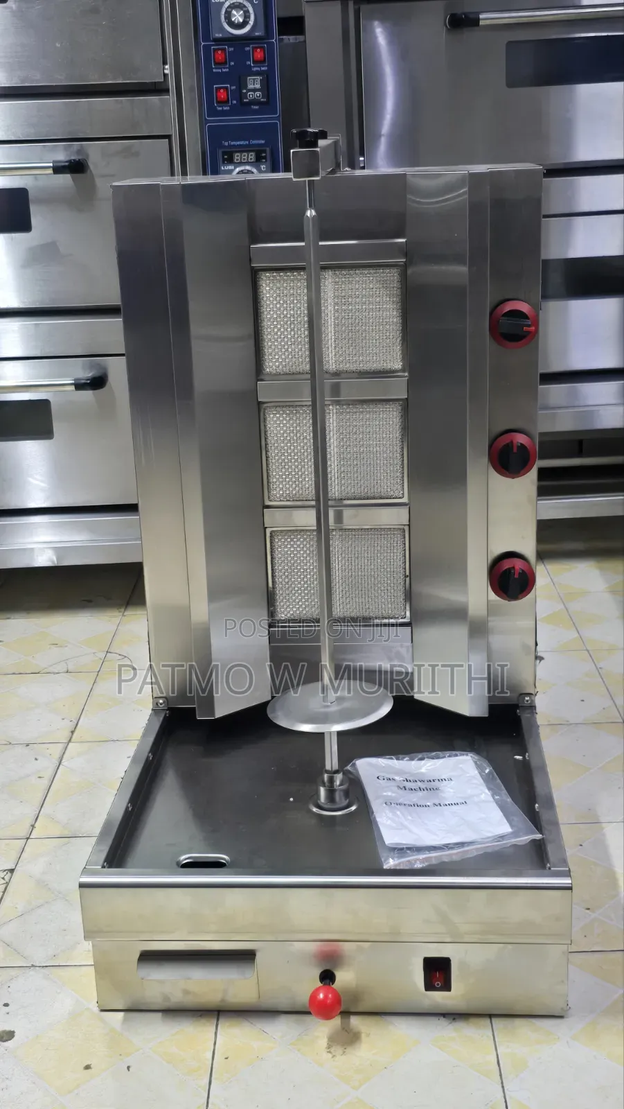 Shawarma Machine 3 Gas Burner