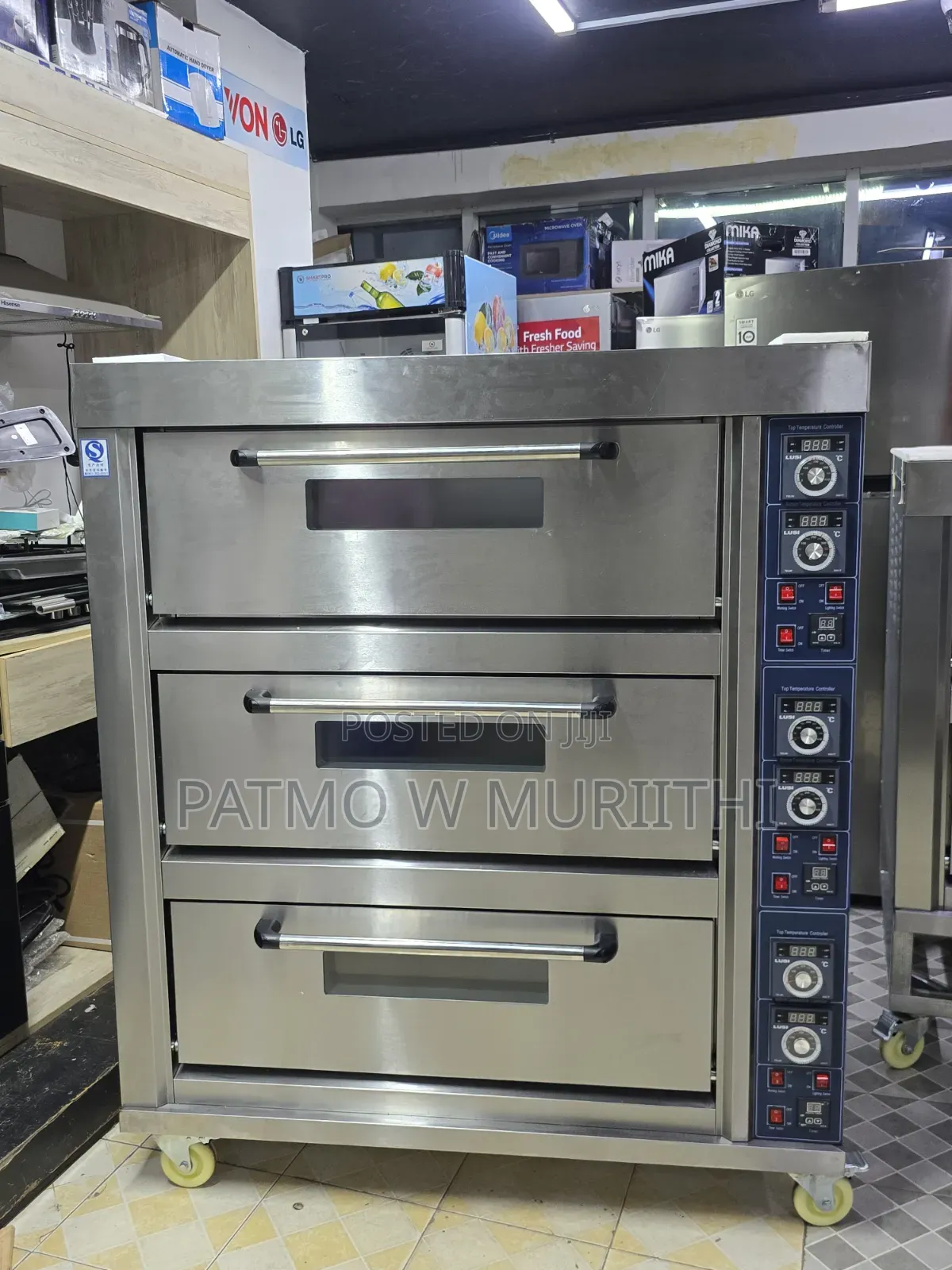 Commercial Oven 3 Deck 6 Tray