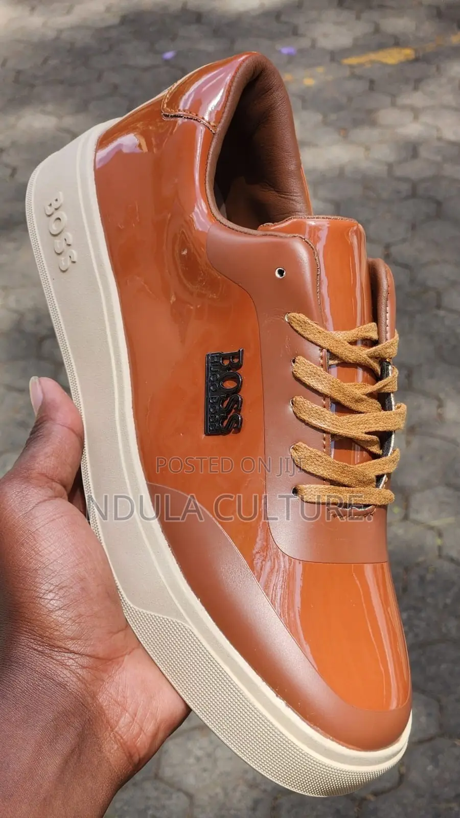 Boss Casual Patent Leather Shoes