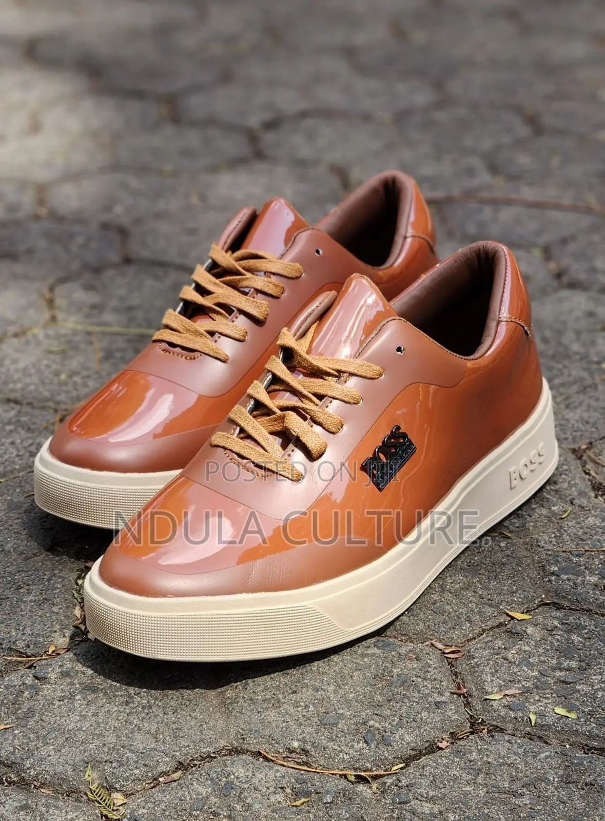 Boss Casual Patent Leather Shoes