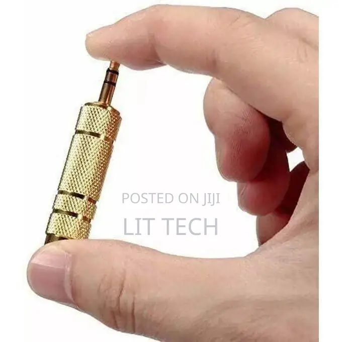 3.5mm Male to 6.35mm (Or 6.5mm) Female Stereo Audio Jack Adapter