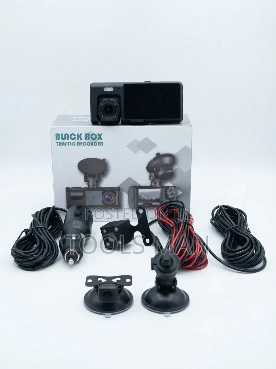 Black Box Traffic Recorder Dash Cam Dual Lens.