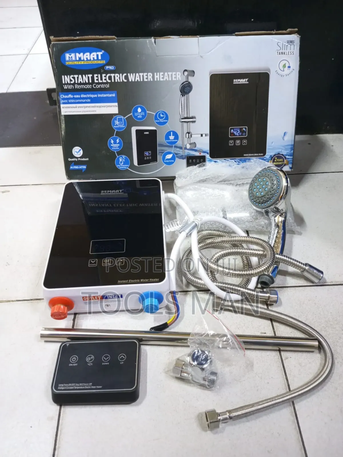 Instant Electric Water Heater MMAAT Remote Control.