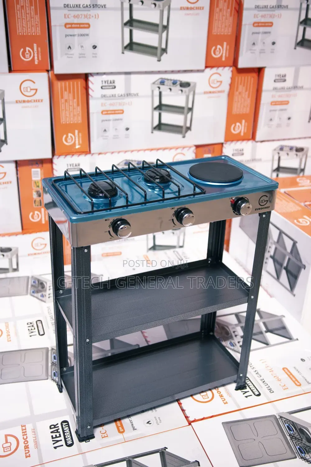 Eurochef Deluxe Gas Stove (Model: EC-6073 2+1)