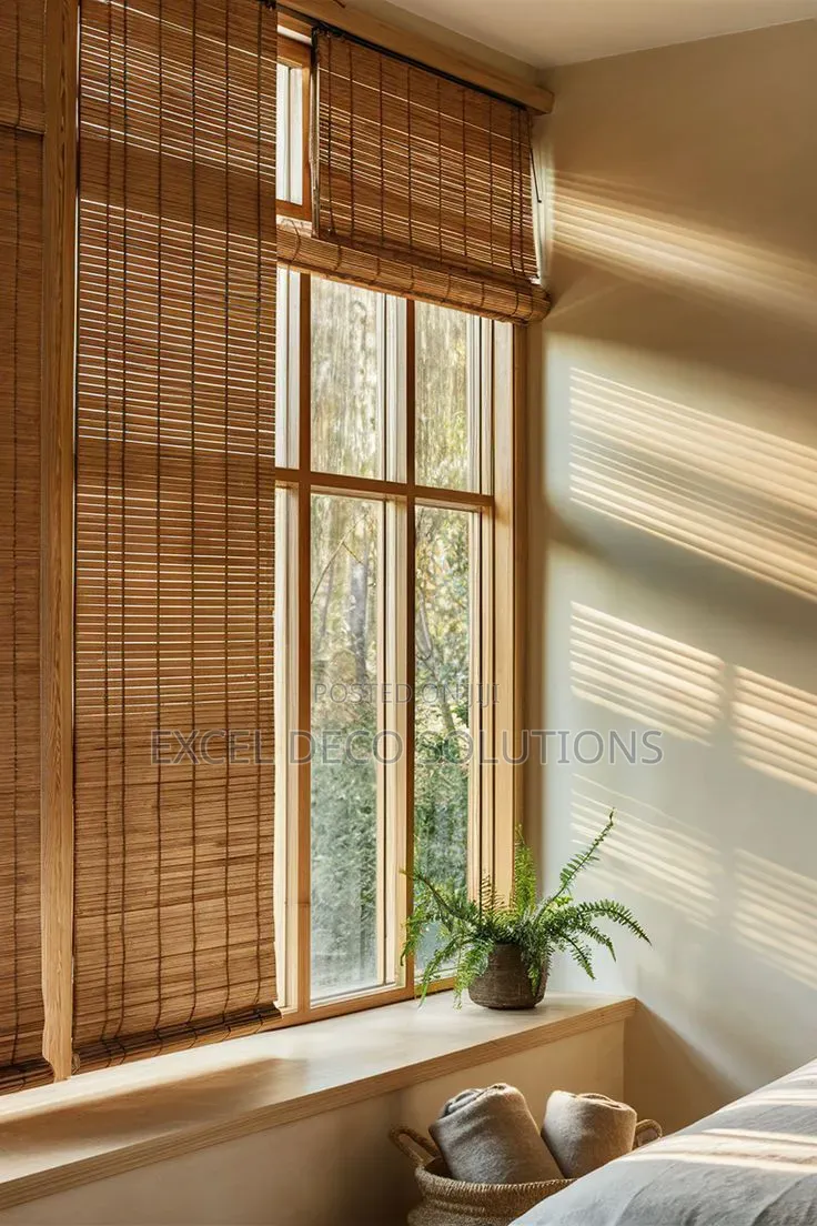 Bamboo Roller Blinds | Natural Window Shades KSh 5,999/M2